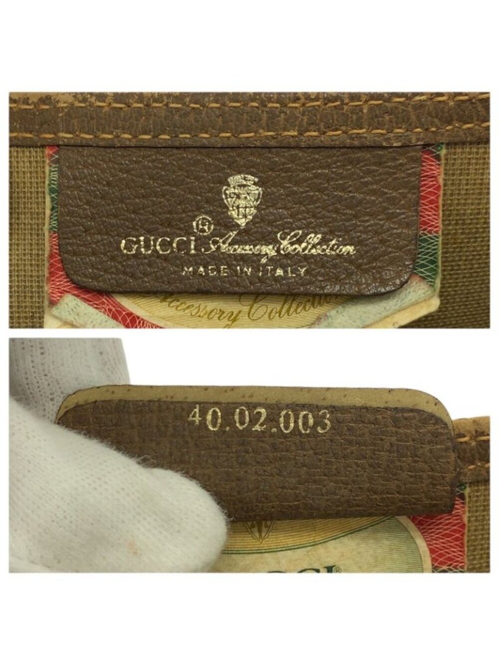 ★SOLD★ Gucci Vintage Sherry Line Beige Brown GG Supreme Canvas Leather Tote - Picture 4 of 9